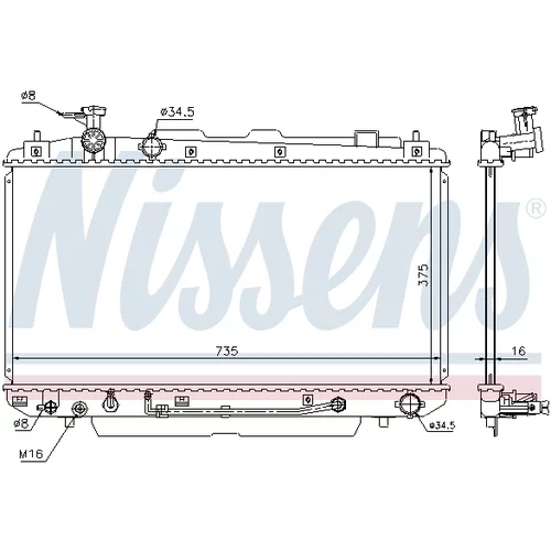 Chladič motora NISSENS 646852 - obr. 4