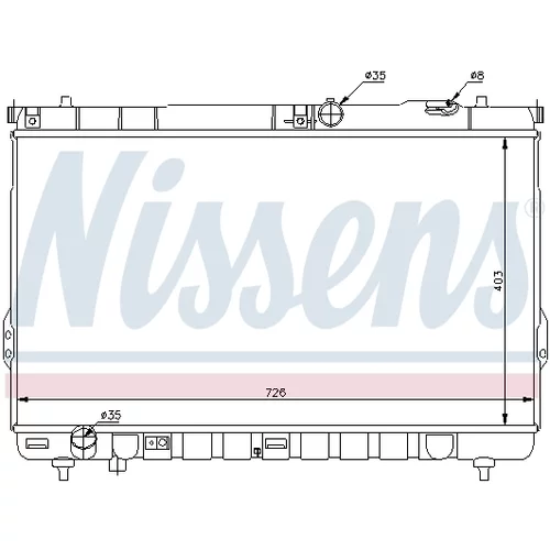 Chladič motora NISSENS 67031 - obr. 4