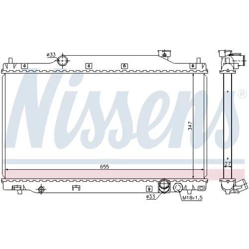 Chladič motora NISSENS 68114 - obr. 4