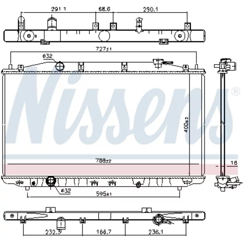 Chladič motora NISSENS 681373 - obr. 6