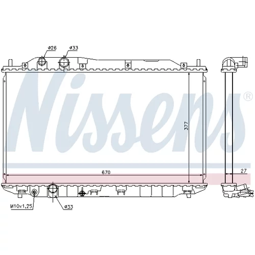 Chladič motora NISSENS 68143 - obr. 4