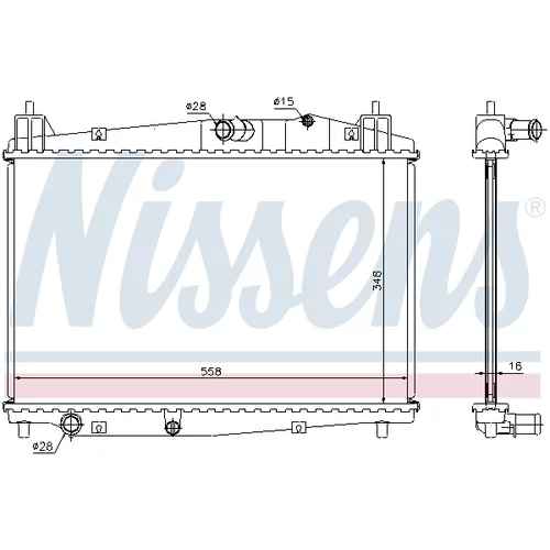 Chladič motora NISSENS 68506 - obr. 5