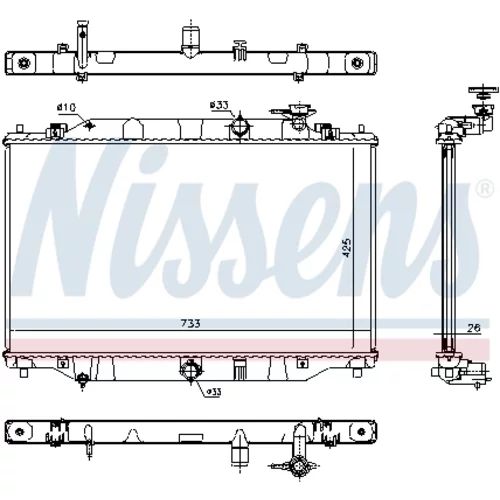 Chladič motora 68532 /NISSENS/ - obr. 5