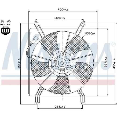 Ventilátor chladenia motora NISSENS 85048 - obr. 5