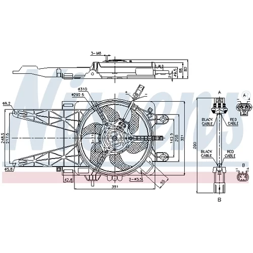 Ventilátor chladenia motora NISSENS 85051 - obr. 5