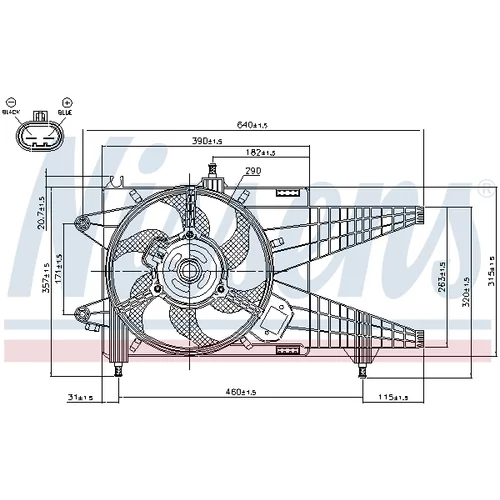 Ventilátor chladenia motora NISSENS 85137 - obr. 5