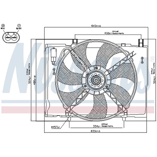 Ventilátor chladenia motora NISSENS 85290 - obr. 5