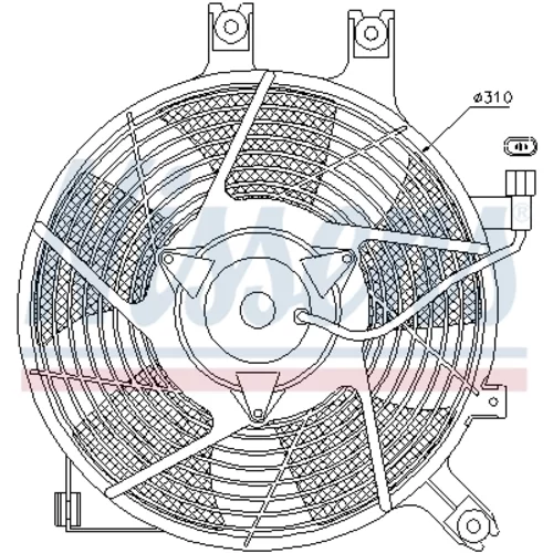 Ventilátor chladenia motora NISSENS 85384 - obr. 5