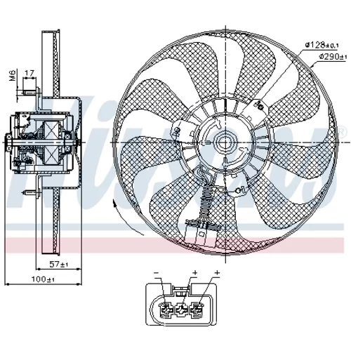 Ventilátor chladenia motora NISSENS 85684 - obr. 6