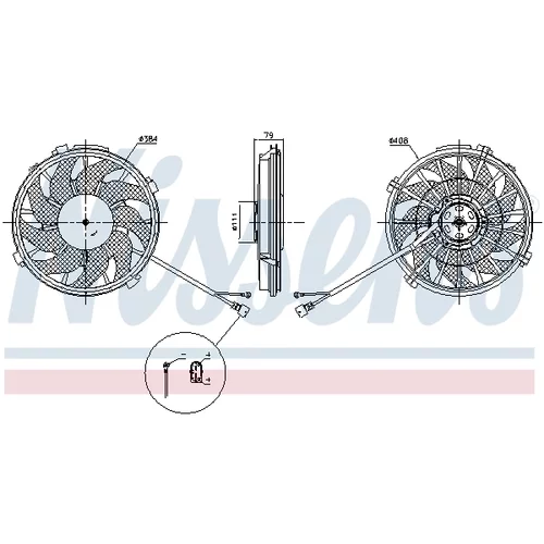 Ventilátor chladenia motora NISSENS 85753 - obr. 5