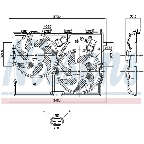 Ventilátor chladenia motora NISSENS 85958 - obr. 5