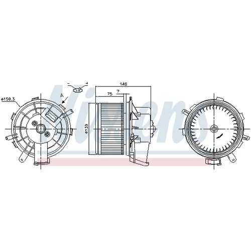 Vnútorný ventilátor NISSENS 87290 - obr. 5