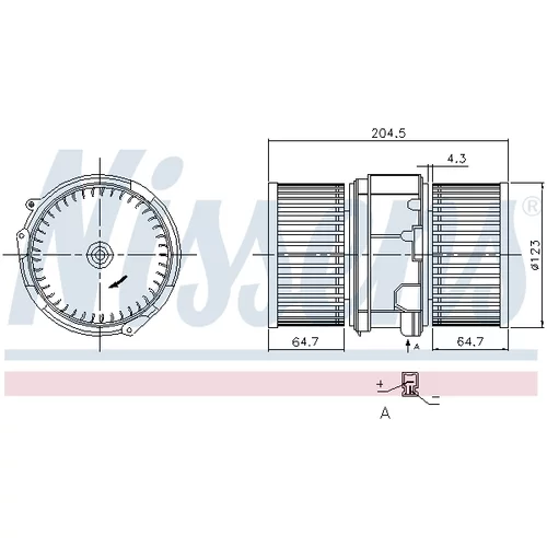 Vnútorný ventilátor NISSENS 87357 - obr. 5