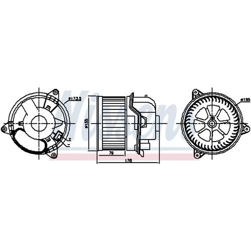 Vnútorný ventilátor NISSENS 87784 - obr. 4