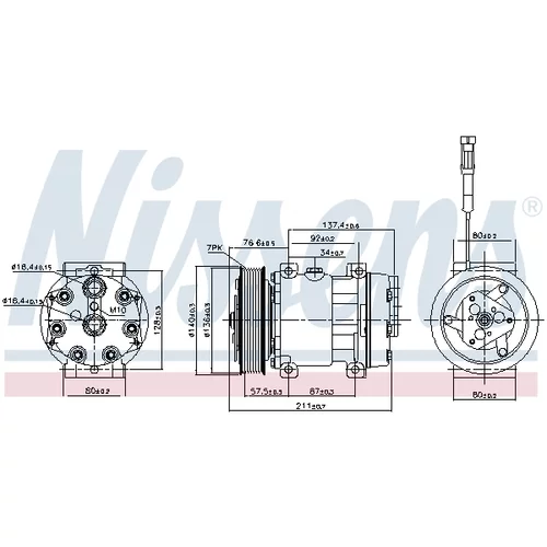 Kompresor klimatizácie NISSENS 89137 - obr. 12