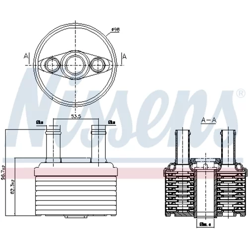 Chladič oleja automatickej prevodovky 90664 /NISSENS/ - obr. 6