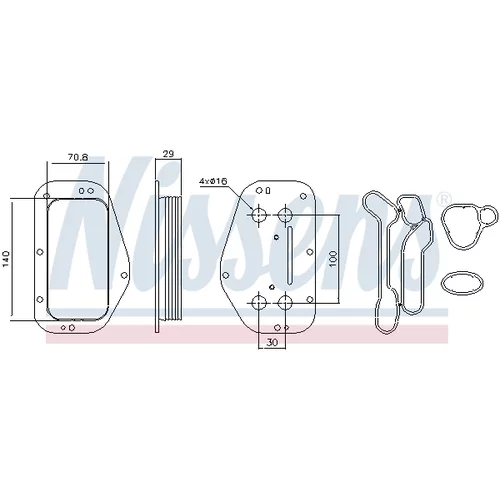 Chladič motorového oleja 90741 /NISSENS/ - obr. 7