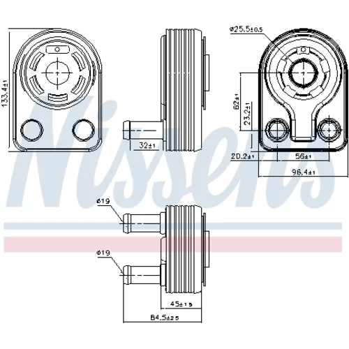 Chladič motorového oleja NISSENS 90971 - obr. 5