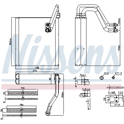 Výparník klimatizácie 92427 /NISSENS/ - obr. 6