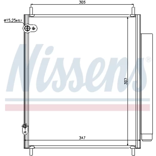 Kondenzátor klimatizácie NISSENS 940284 - obr. 5