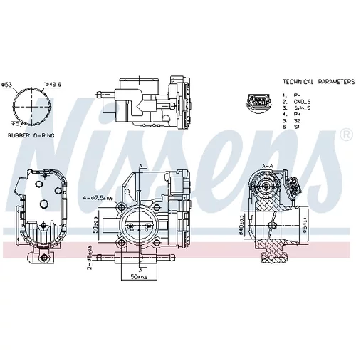 Hrdlo škrtiacej klapky NISSENS 955094 - obr. 5