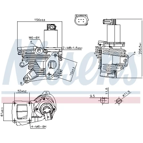 EGR ventil NISSENS 98189 - obr. 6