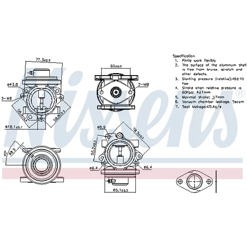 EGR ventil NISSENS 98294 - obr. 7