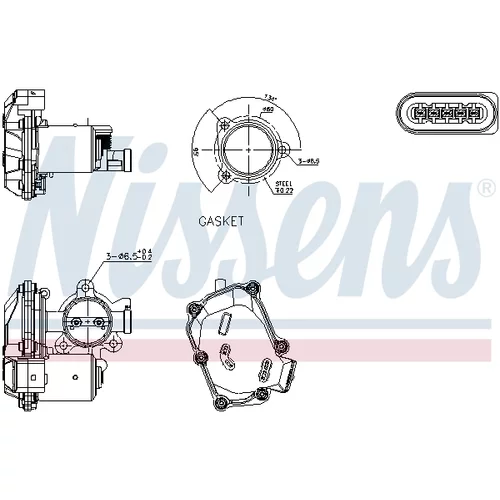 EGR ventil NISSENS 98419