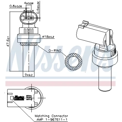 Snímač teploty chladiacej kvapaliny 207046 /NISSENS/ - obr. 5