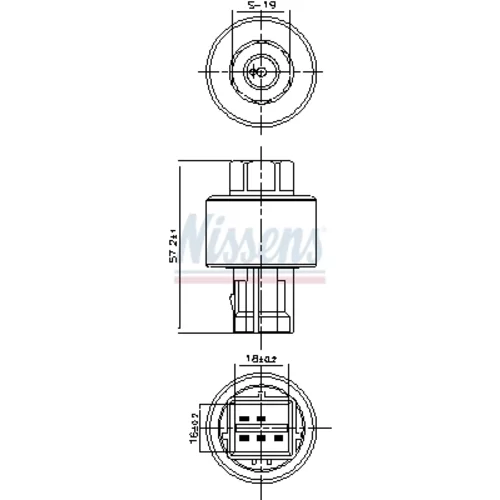 Tlakový spínač klimatizácie 301127 /NISSENS/ - obr. 5