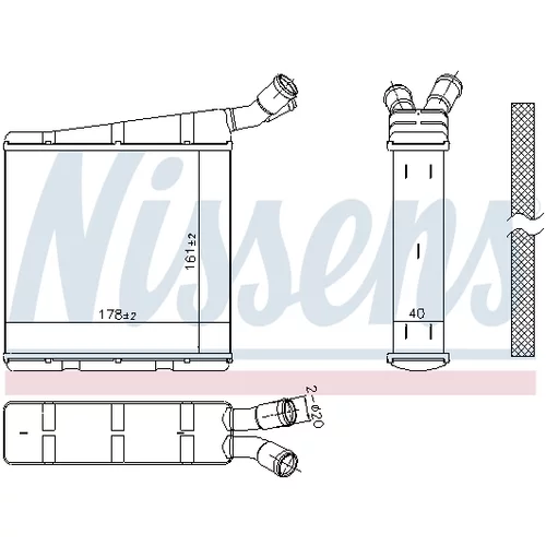 Chladič motora NISSENS 606334 - obr. 5