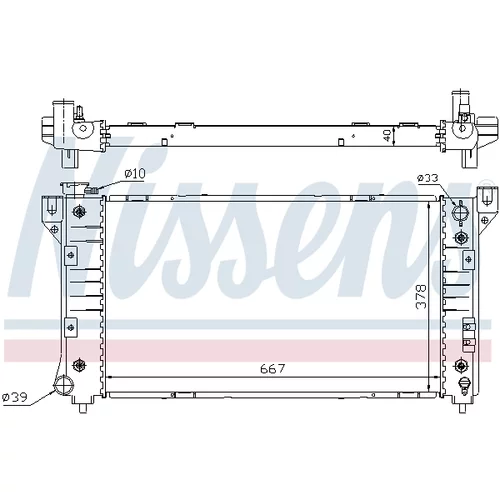 Chladič motora 60999A /NISSENS/ - obr. 7