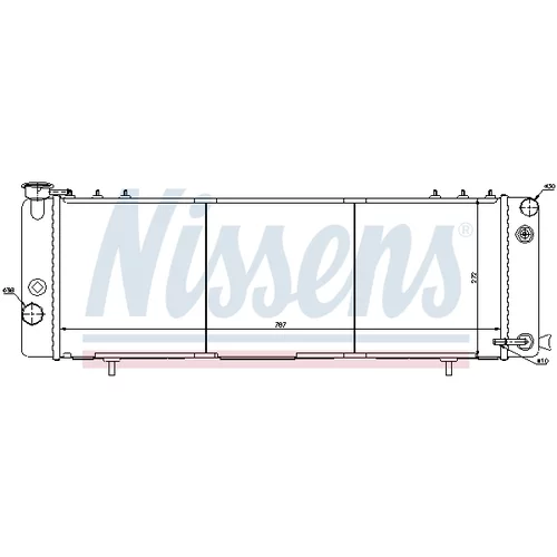 Chladič motora NISSENS 61001 - obr. 5