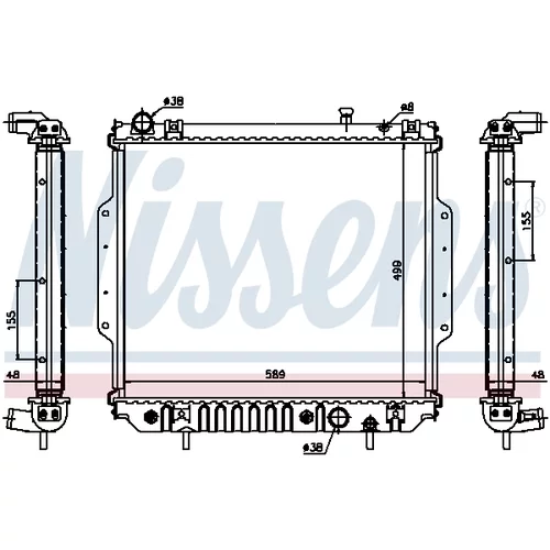 Chladič motora NISSENS 61020A - obr. 4