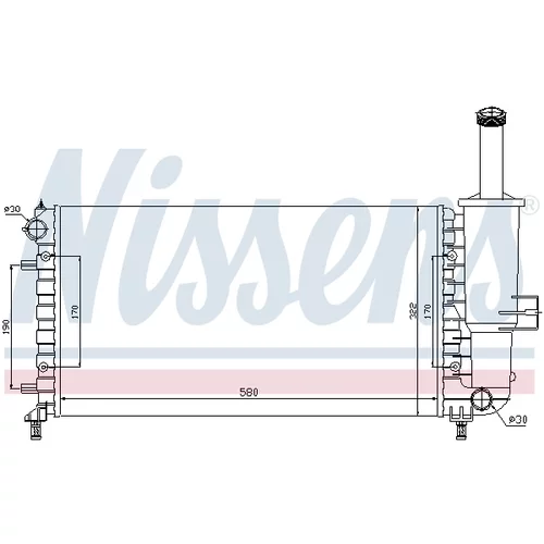 Chladič motora NISSENS 617858 - obr. 4