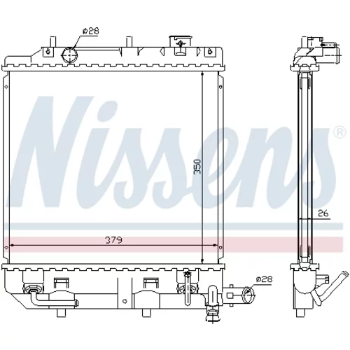 Chladič motora NISSENS 62459 - obr. 6