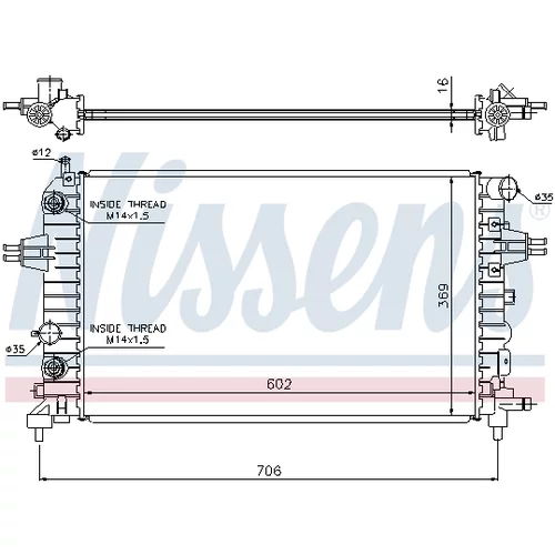 Chladič motora NISSENS 63027A - obr. 6