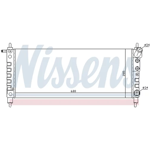 Chladič motora NISSENS 63297 - obr. 4