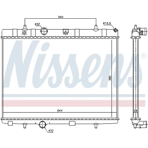 Chladič motora 636007 /NISSENS/ - obr. 4