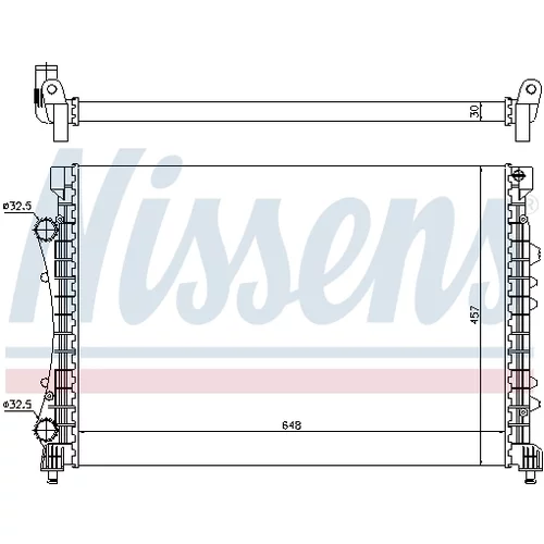 Chladič motora NISSENS 63815 - obr. 4