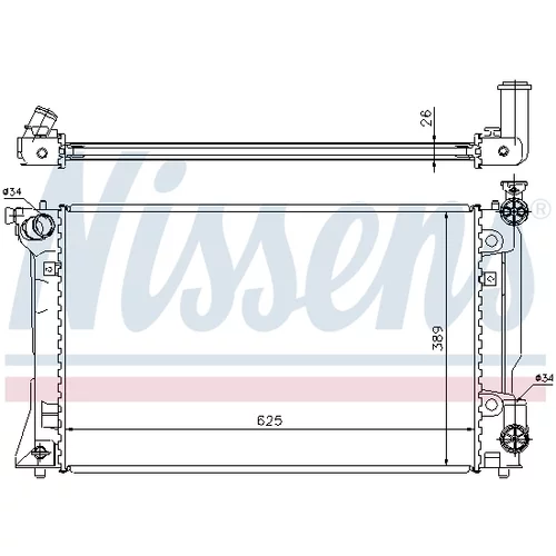 Chladič motora 64667A /NISSENS/ - obr. 4