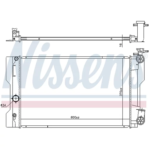 Chladič motora NISSENS 646943 - obr. 4