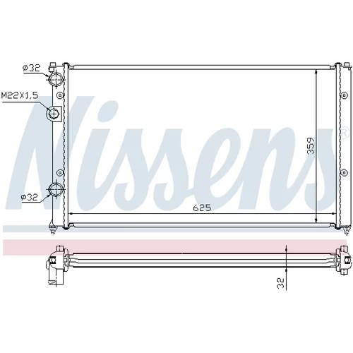 Chladič motora 652551 /NISSENS/ - obr. 4