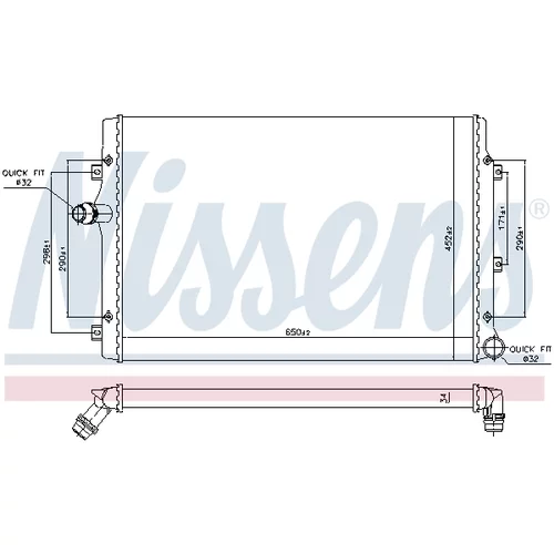 Chladič motora 65281A /NISSENS/ - obr. 4