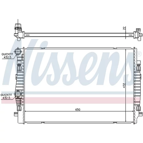 Chladič motora NISSENS 65304 - obr. 5