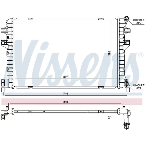 Chladič motora 65306 /NISSENS/ - obr. 4