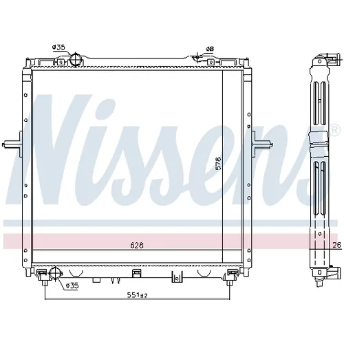 Chladič motora NISSENS 66768 - obr. 4