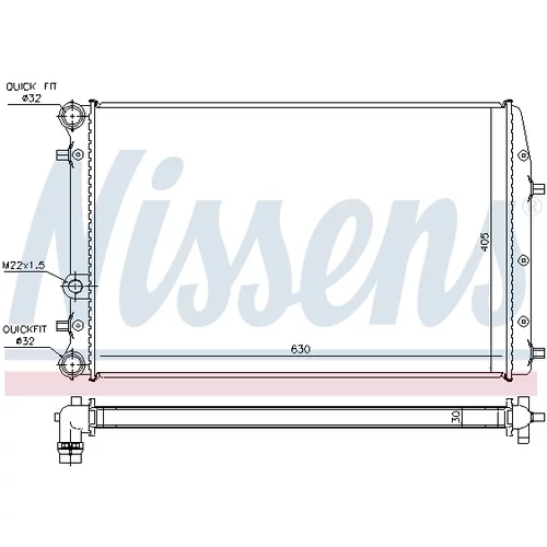 Chladič motora NISSENS 67322 - obr. 5