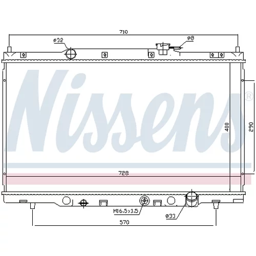 Chladič motora NISSENS 68103 - obr. 4