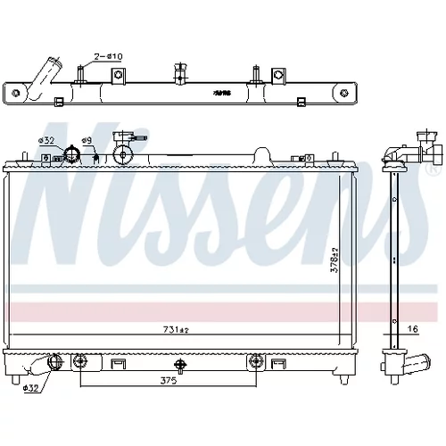 Chladič motora NISSENS 68531 - obr. 5